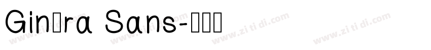 Ginóra Sans字体转换